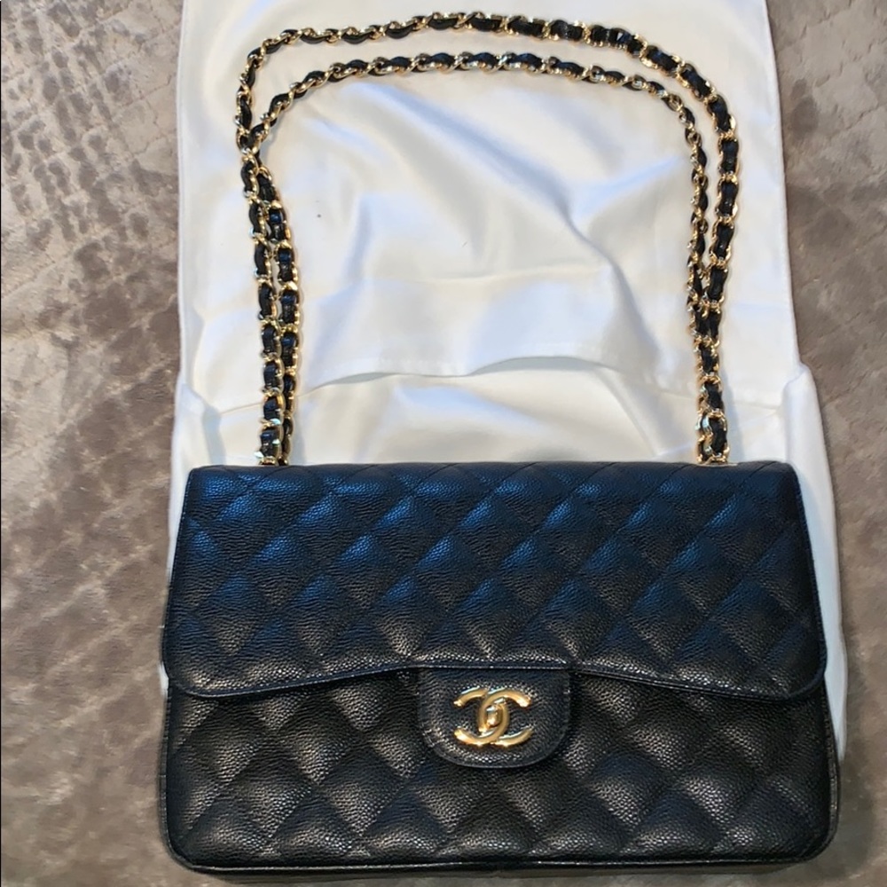 -Chanel Black caviar purse NBW original tag ,box - Picture 1 of 11